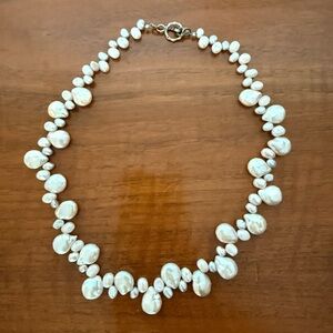 Pearl Stones Necklace w Beach / Seaside Vibes — perfect for mermaid costume!